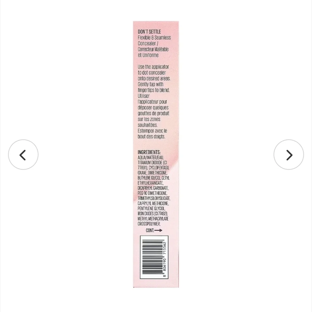 Kaja‎ Don't Settle, Flexible & Seamless Concealer, 02 Banana Milk, 0.24 oz (7 g)